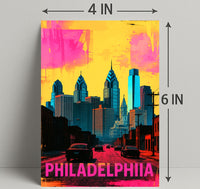 Philadelphia in Vibrant Colors Poster PosterGoat