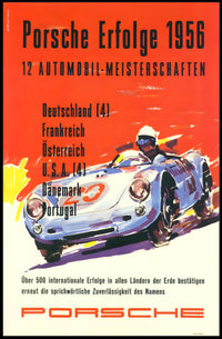 Porsche Racing Achievements 1956 Poster
