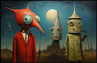 Surreal Extraterrestrial Art: Fantasy or Mythology Poster