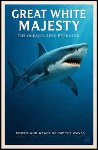 Great White Majesty Poster PosterGoat