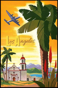 Vintage Los Angeles Travel Poster