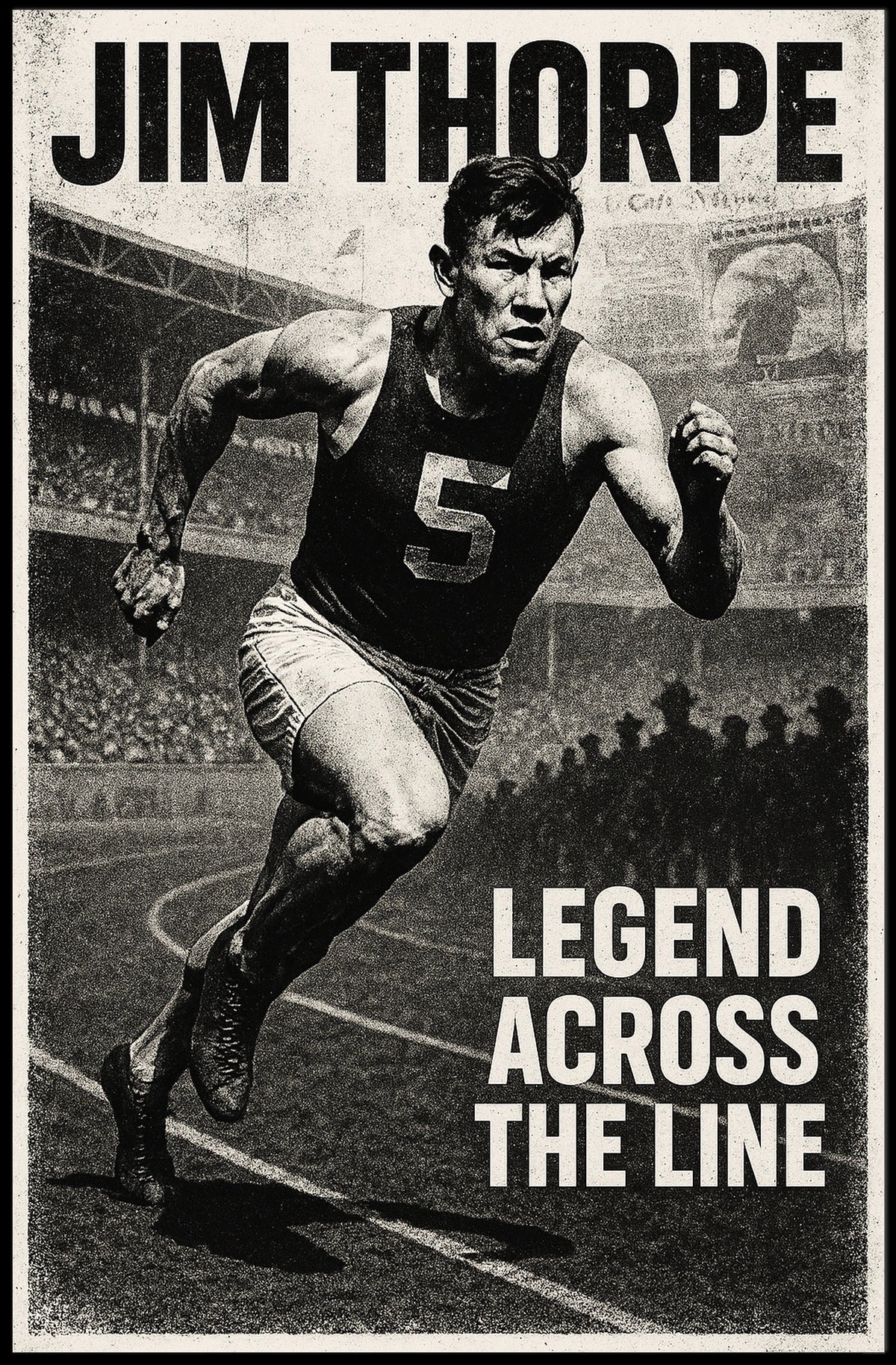 Legend Across the Line Jim Thorpe Poster
