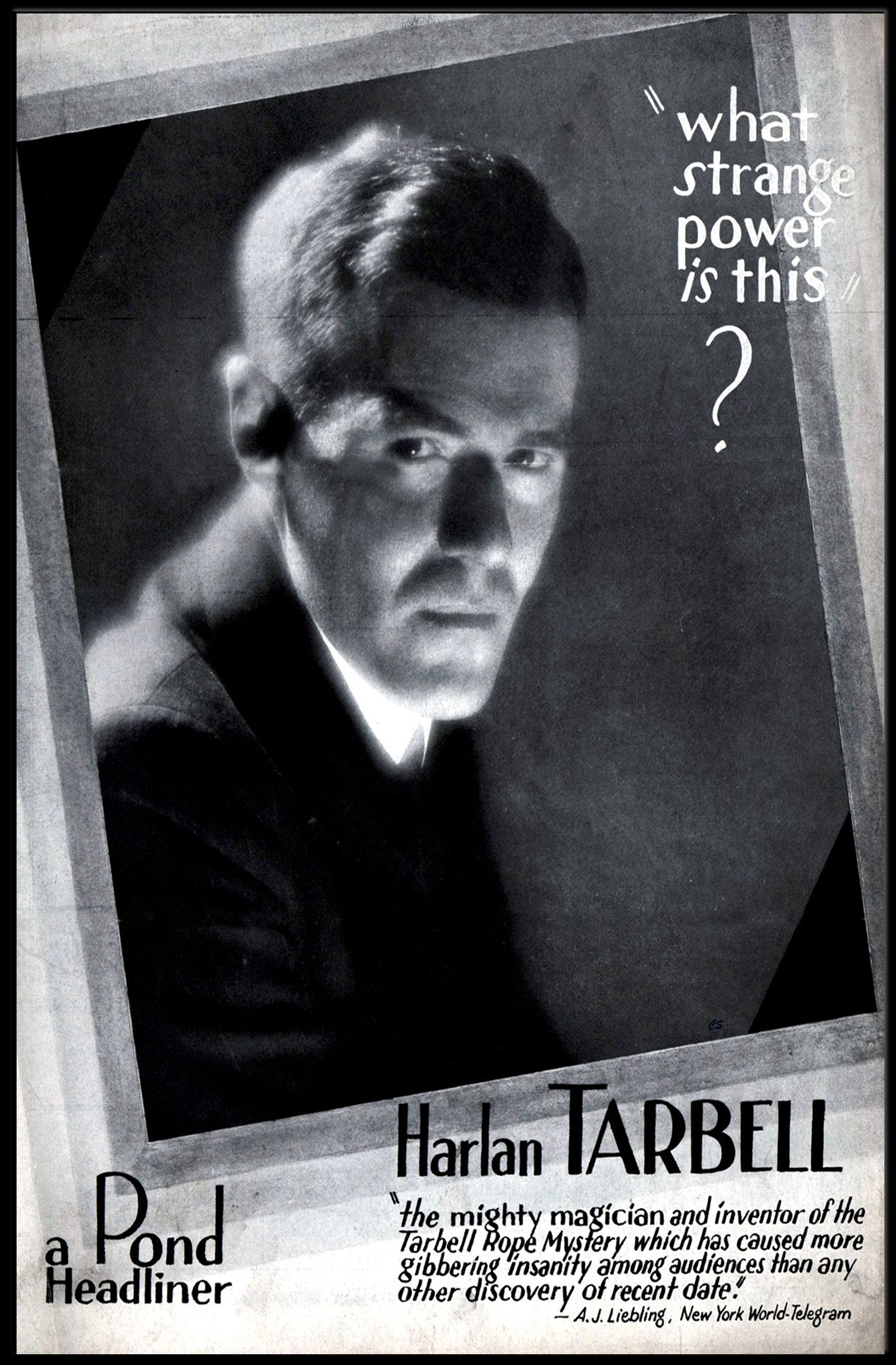 Harlan Tarbell Vintage Magic Mystery Art Poster