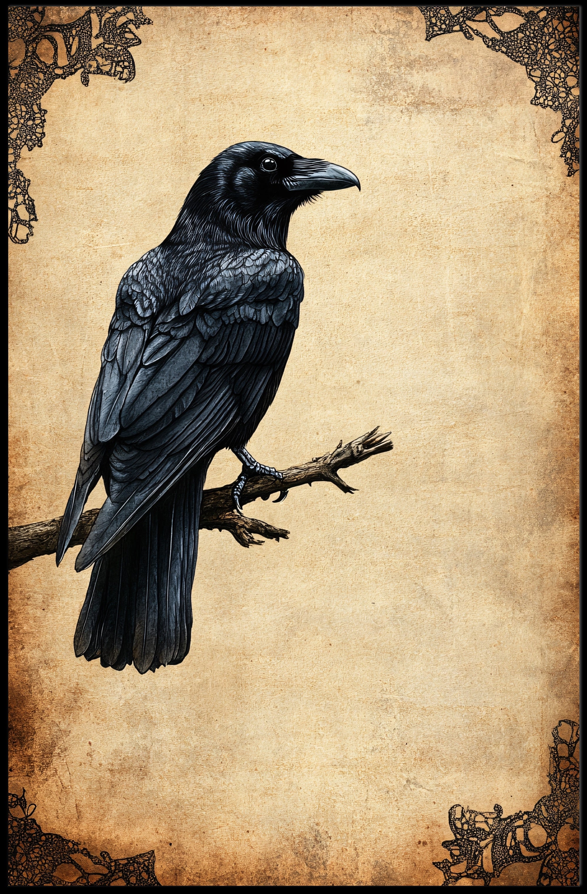 The Watchful Raven Poster