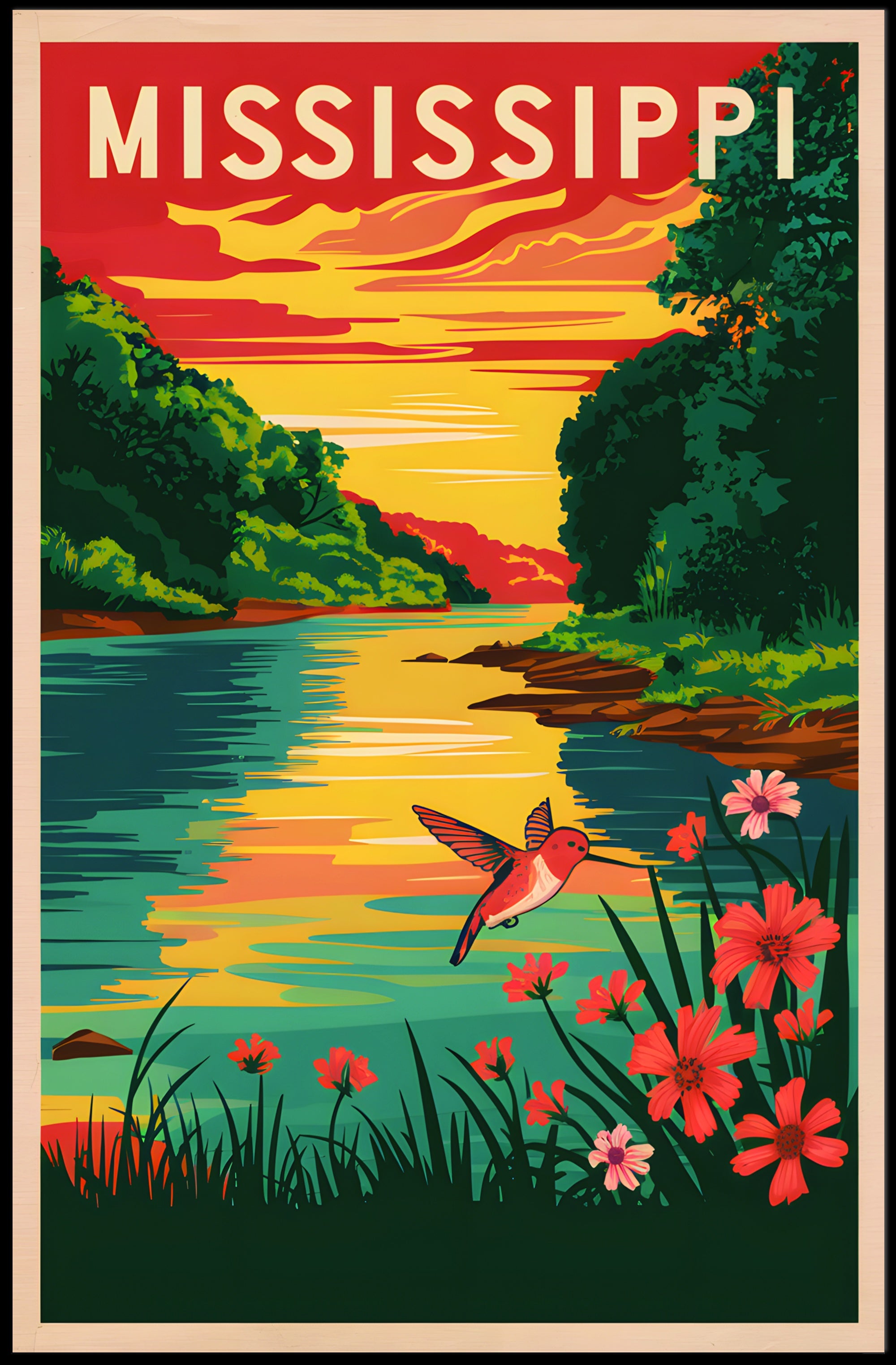 Mississippi Nature Scene Poster
