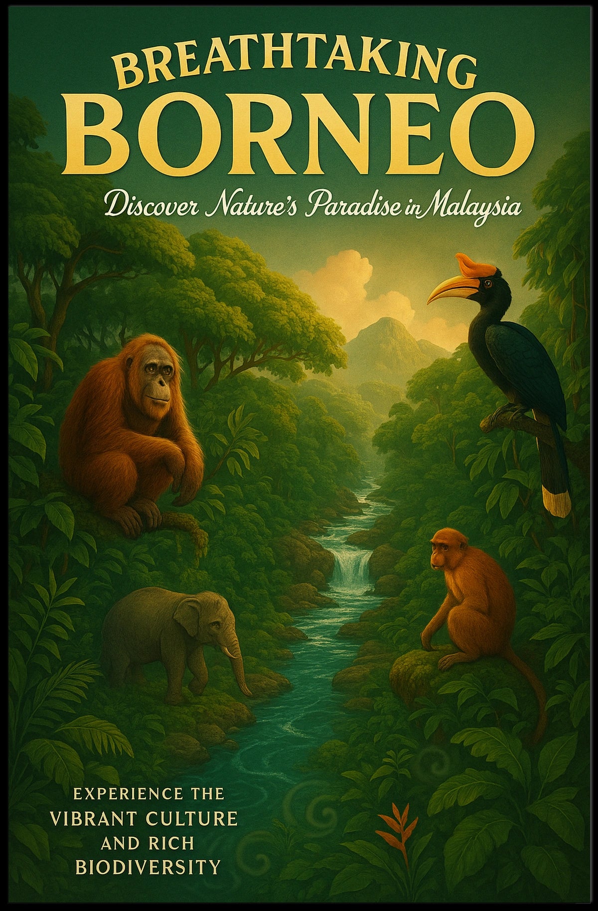 Breathtaking Borneo Poster