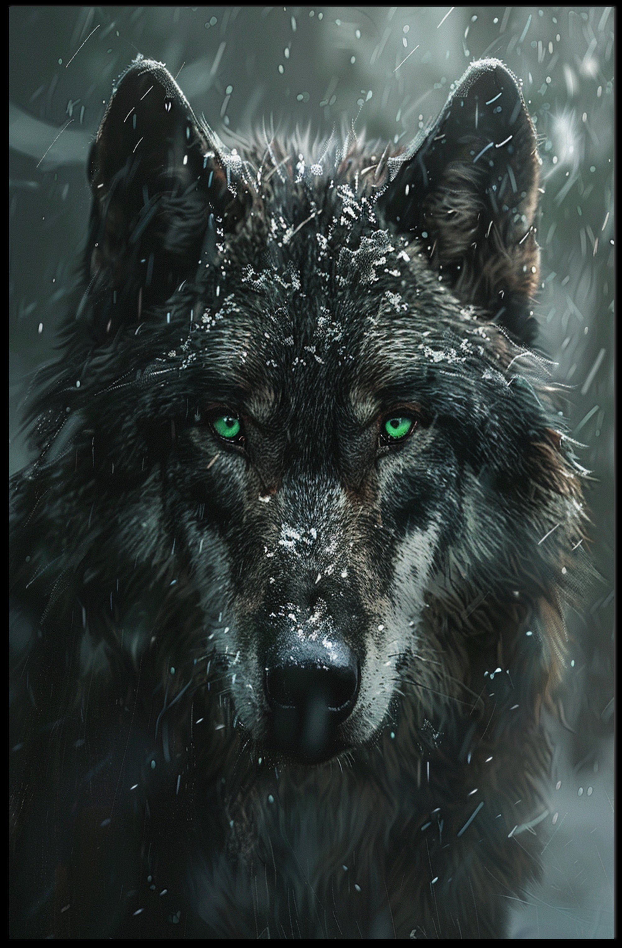 Winter Wolf Poster PosterGoat