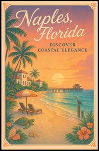 Naples, Florida Discover Coastal Elegance Poster