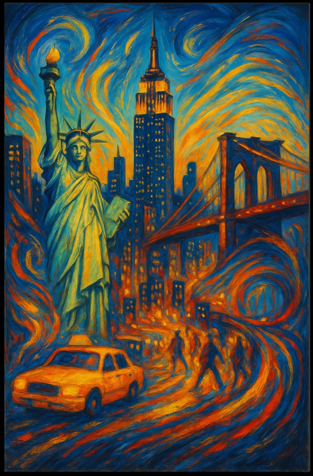 Vibrant New York Cityscape Poster