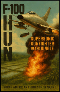F-100 Super Sabre Jet Poster