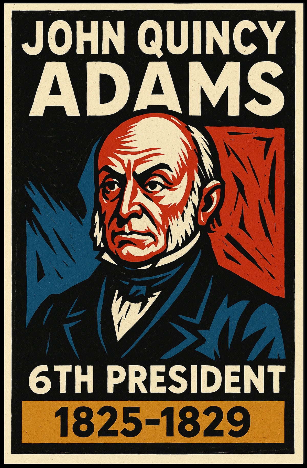 John Quincy Adams 6th President Poster