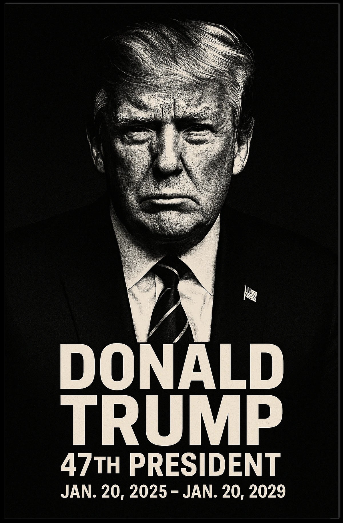 Donald Trump 47th President Poster