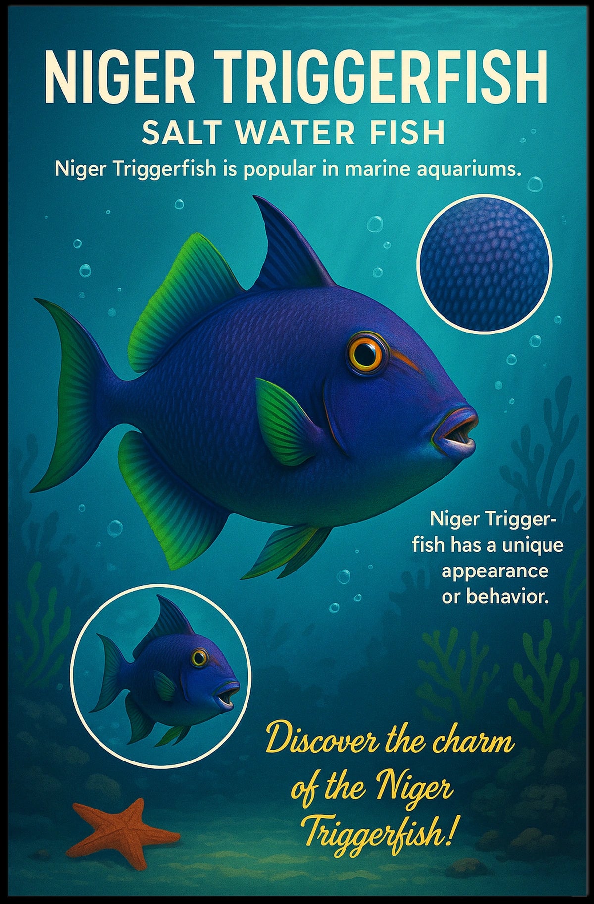 Discover the Niger Triggerfish Poster