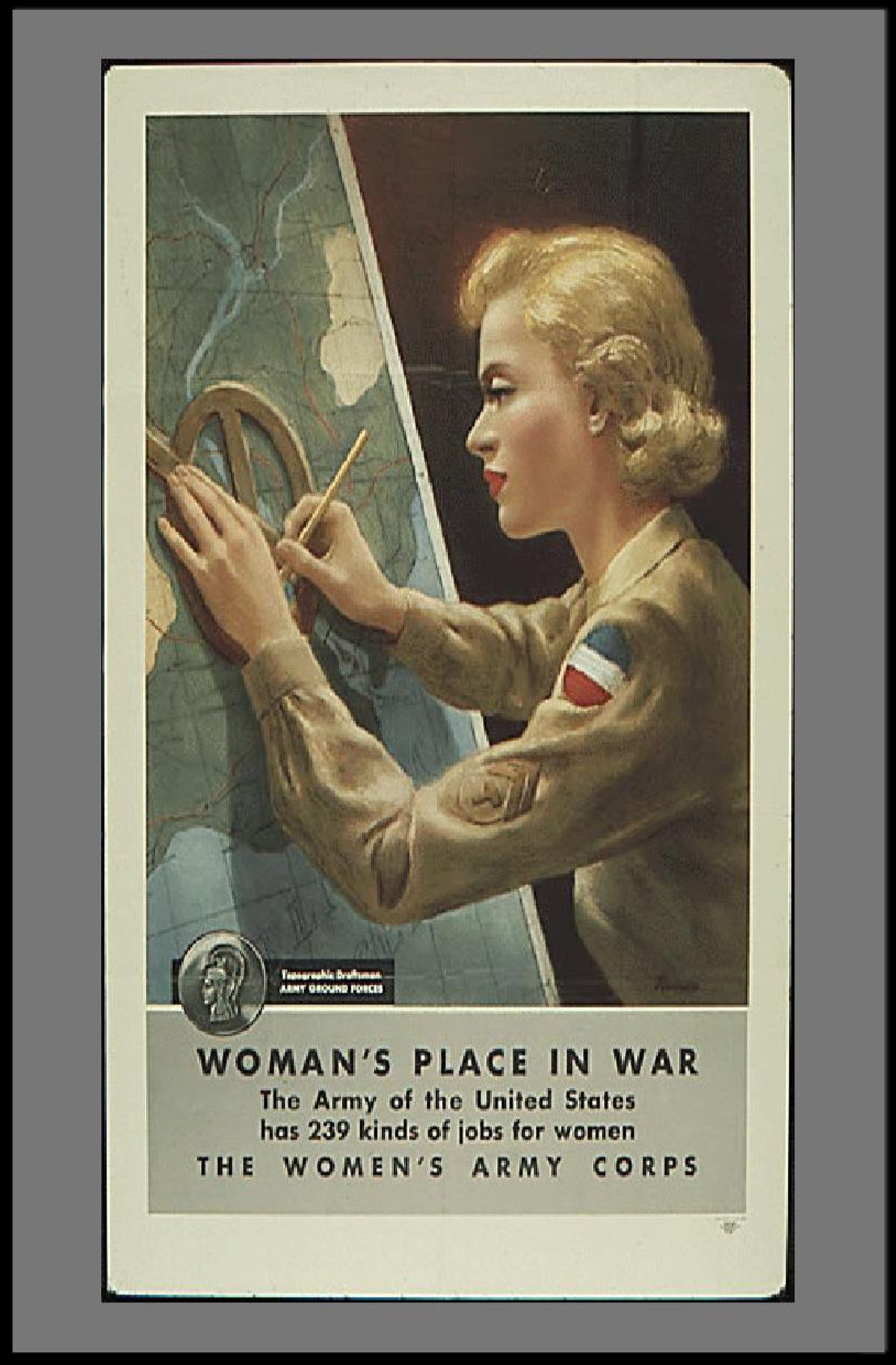 Woman's Place in War Poster PosterGoat