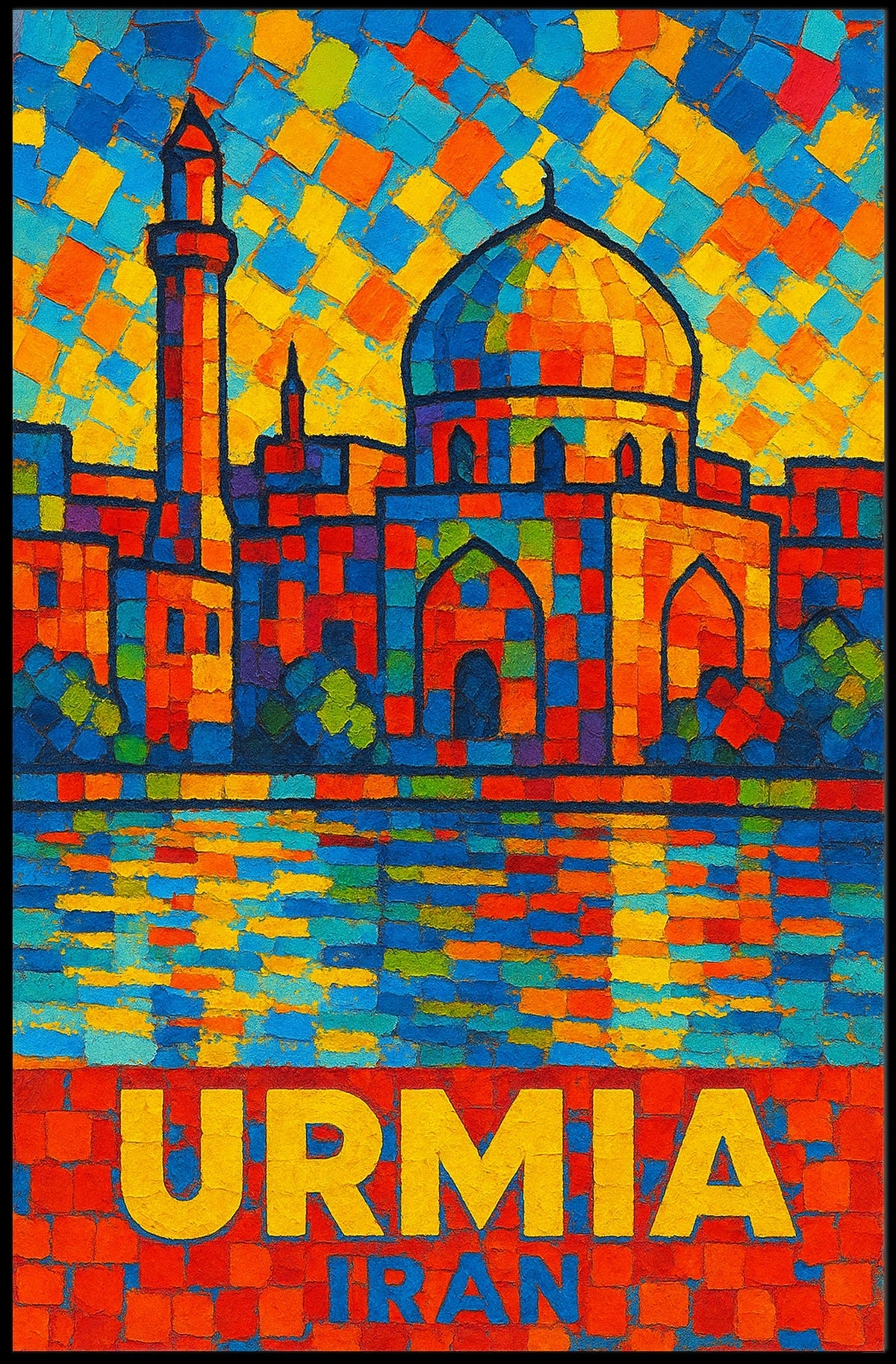 Urmia, Iran A Vibrant Mosaic Poster