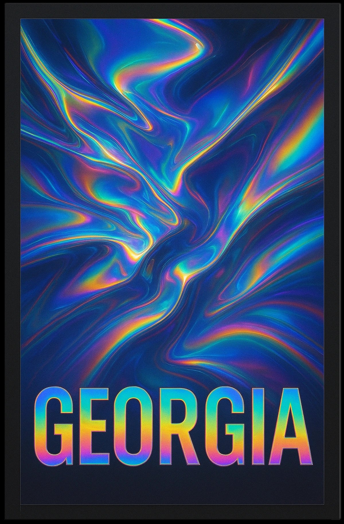 Georgia Vibrant Abstract Abstract Poster