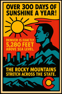 Colorado Sunshine and Elevation Poster