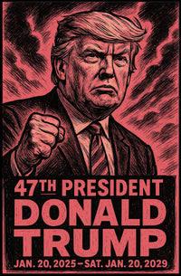 Donald Trump Spirit Resilience Patriot Expressionism Poster
