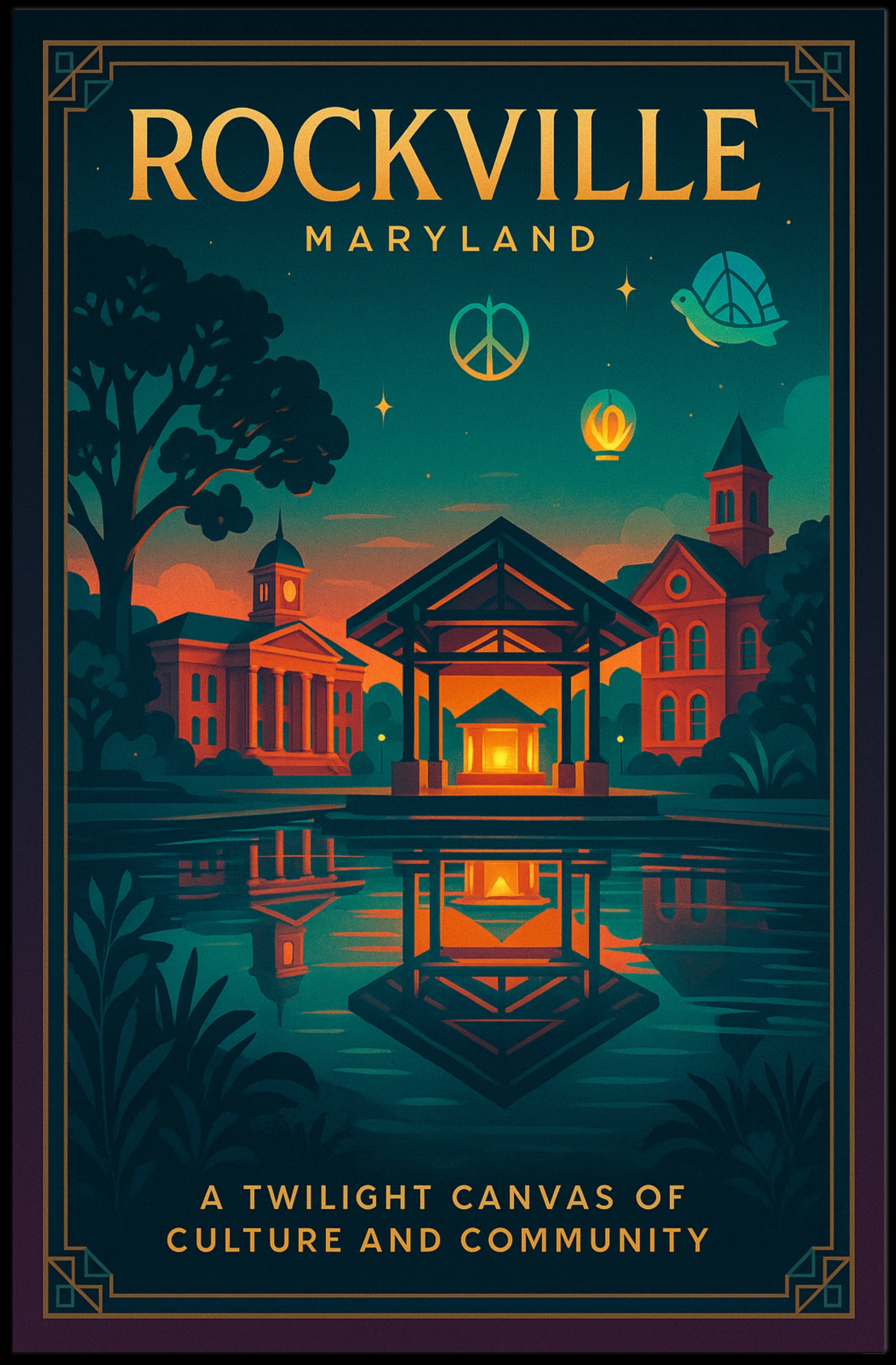 Rockville: A Twilight Canvas Poster