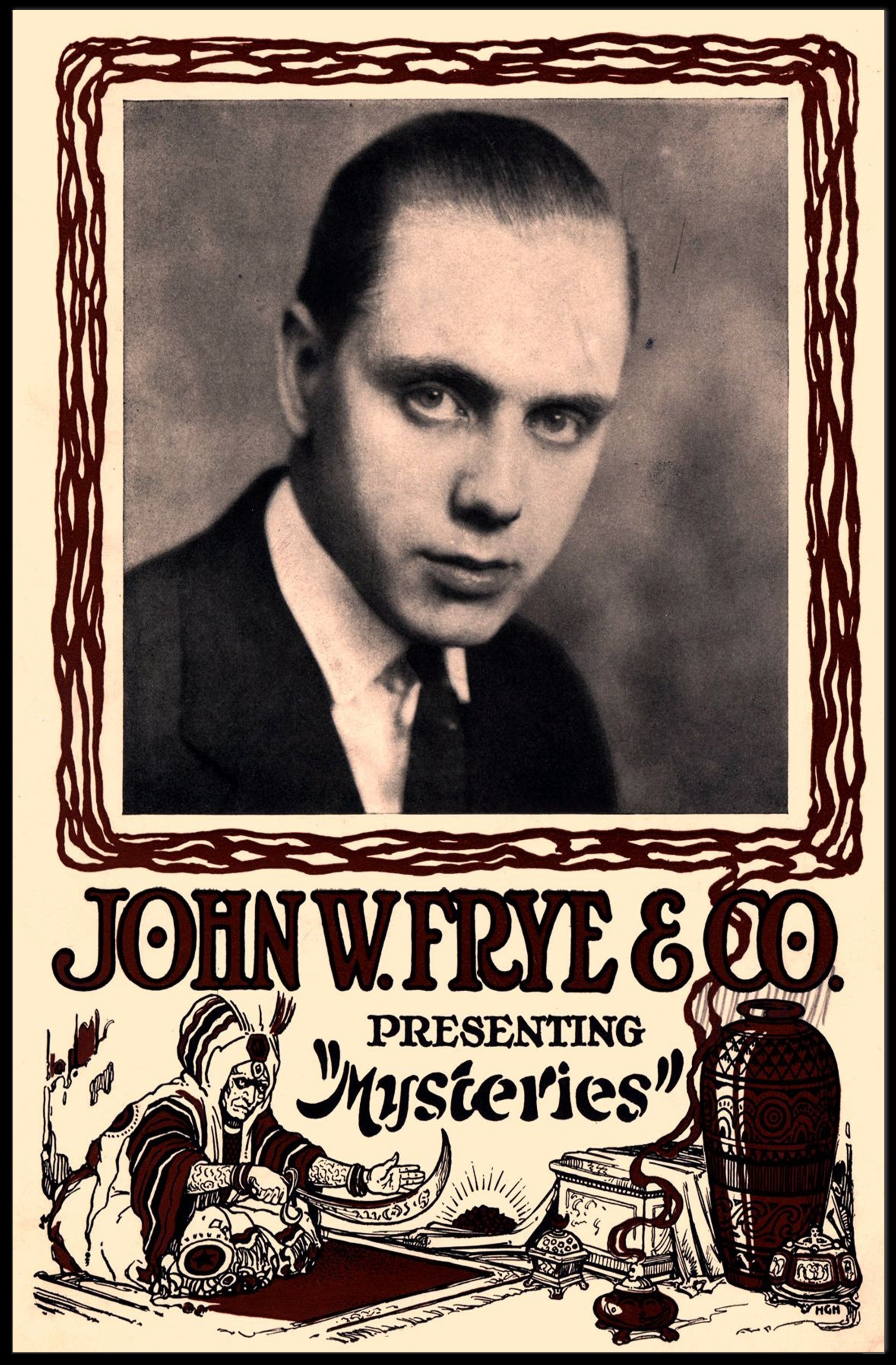 Mystery and Magic Show Vintage Poster