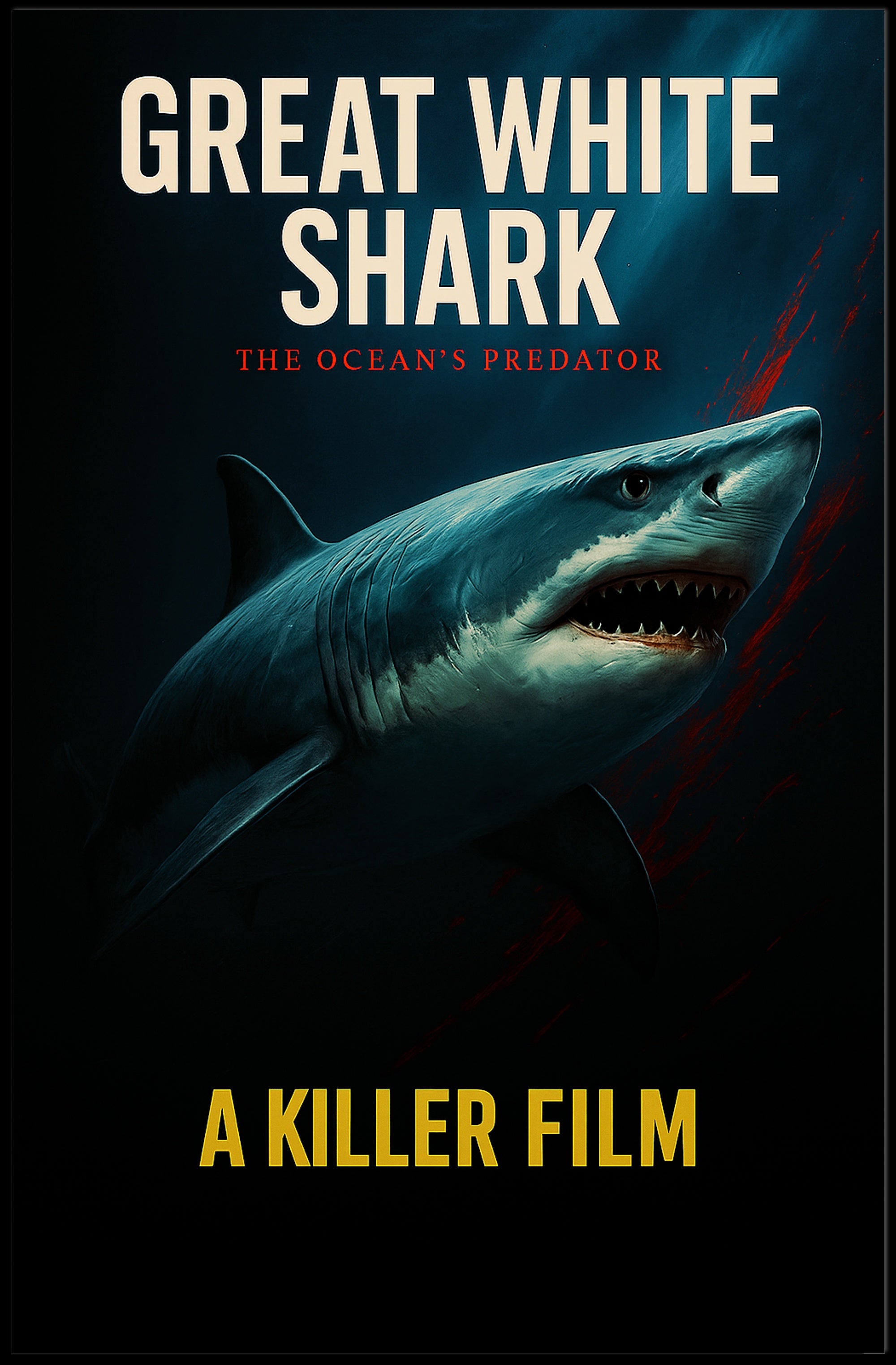 Great White Shark The Oceans Predator Poster PosterGoat