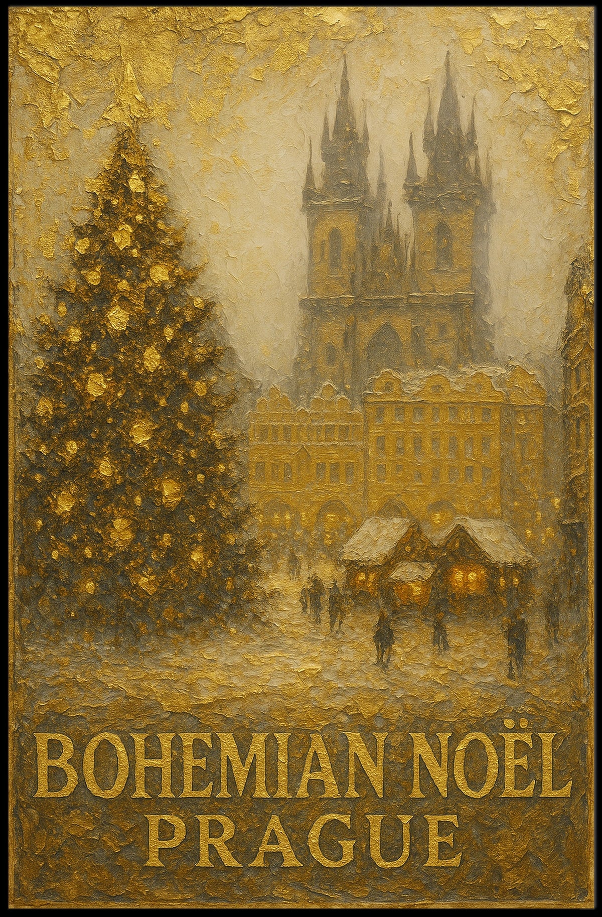 Bohemian Noël Prague Poster