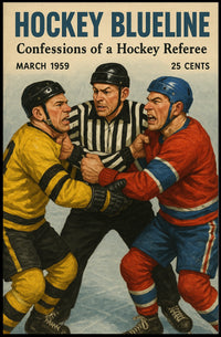 Hockey Blueline March 1959 Poster