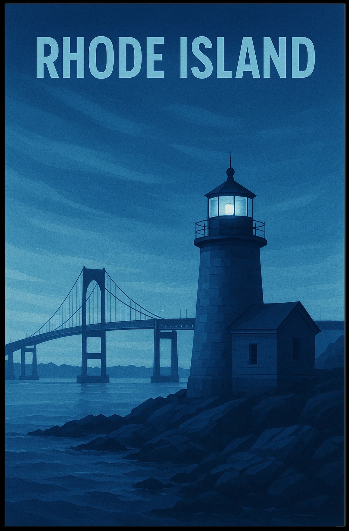 Rhode Island Coastal Scene Poster