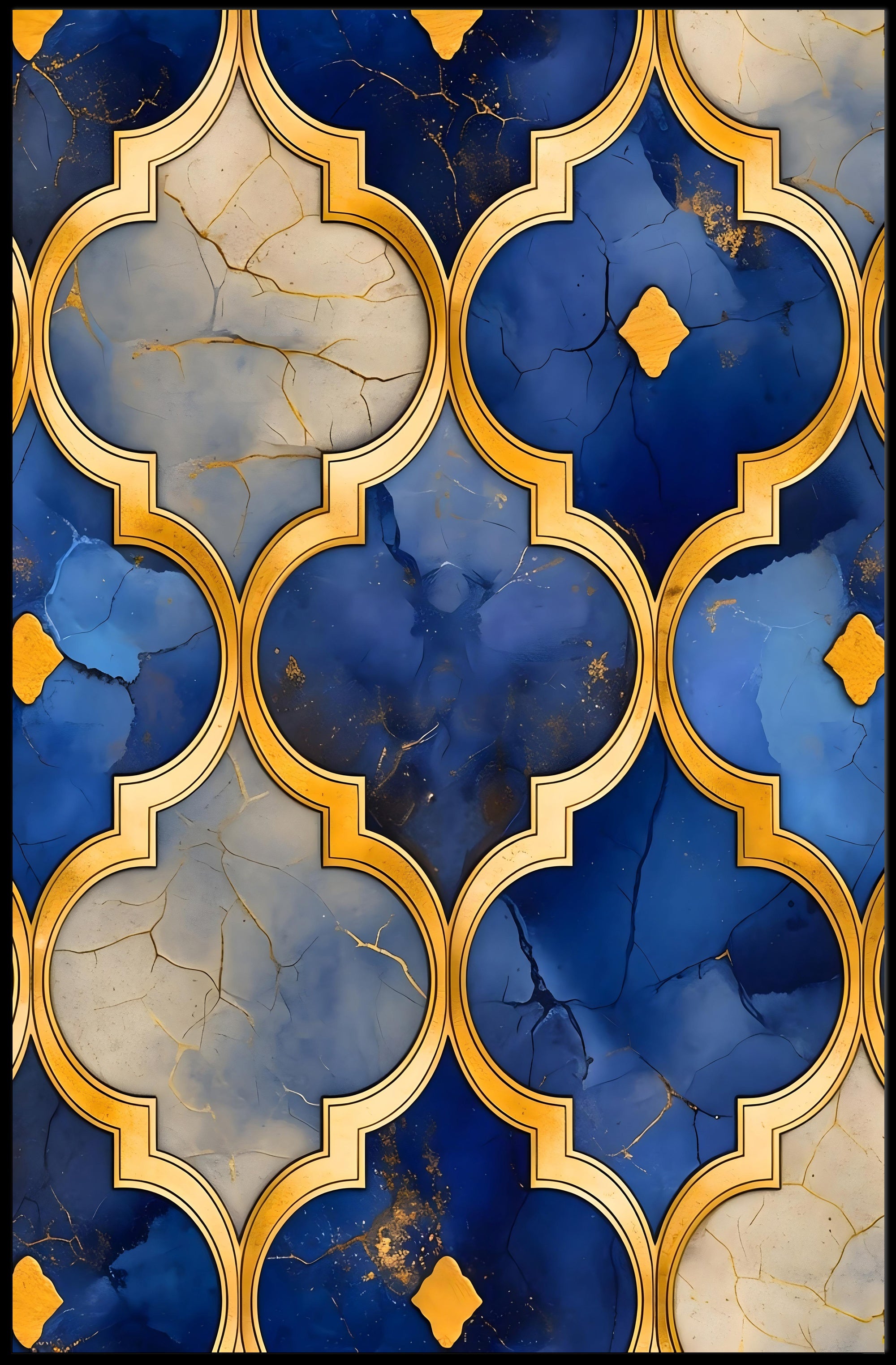 Ornate Geometric Luxury Wall Art Poster - Cultural Heritage