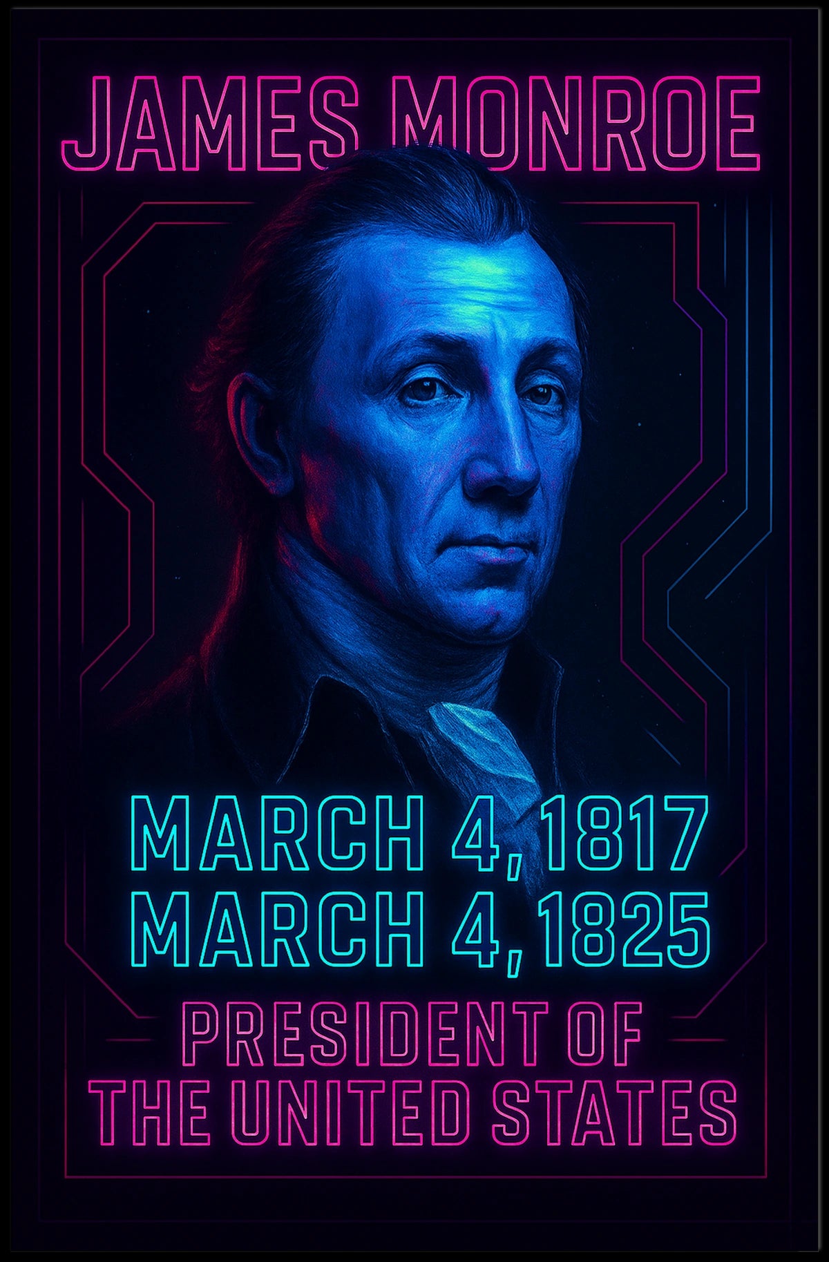 James Monroe President of the United States Poster