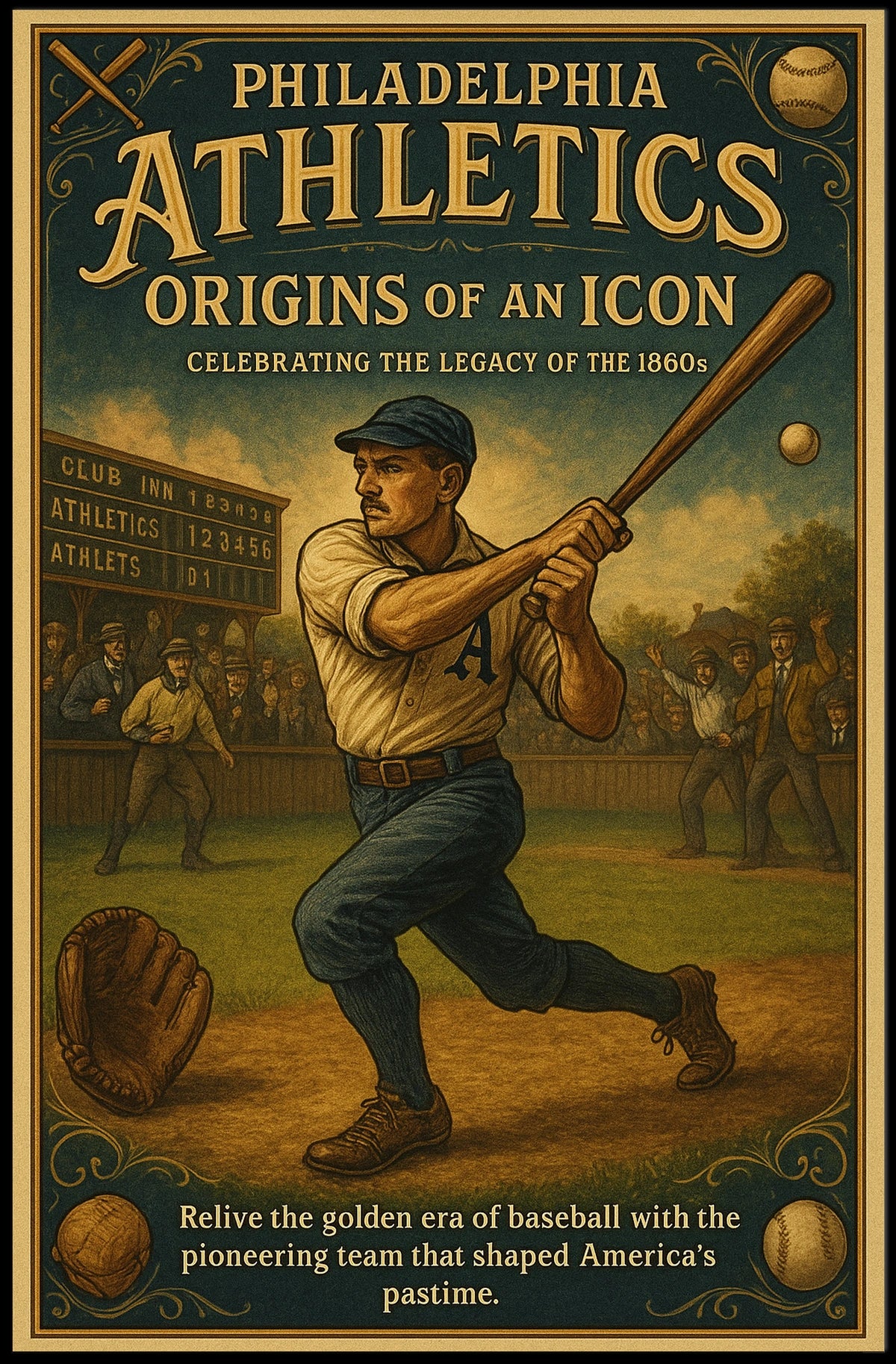 Philadelphia Athletics Origins Of An Poster