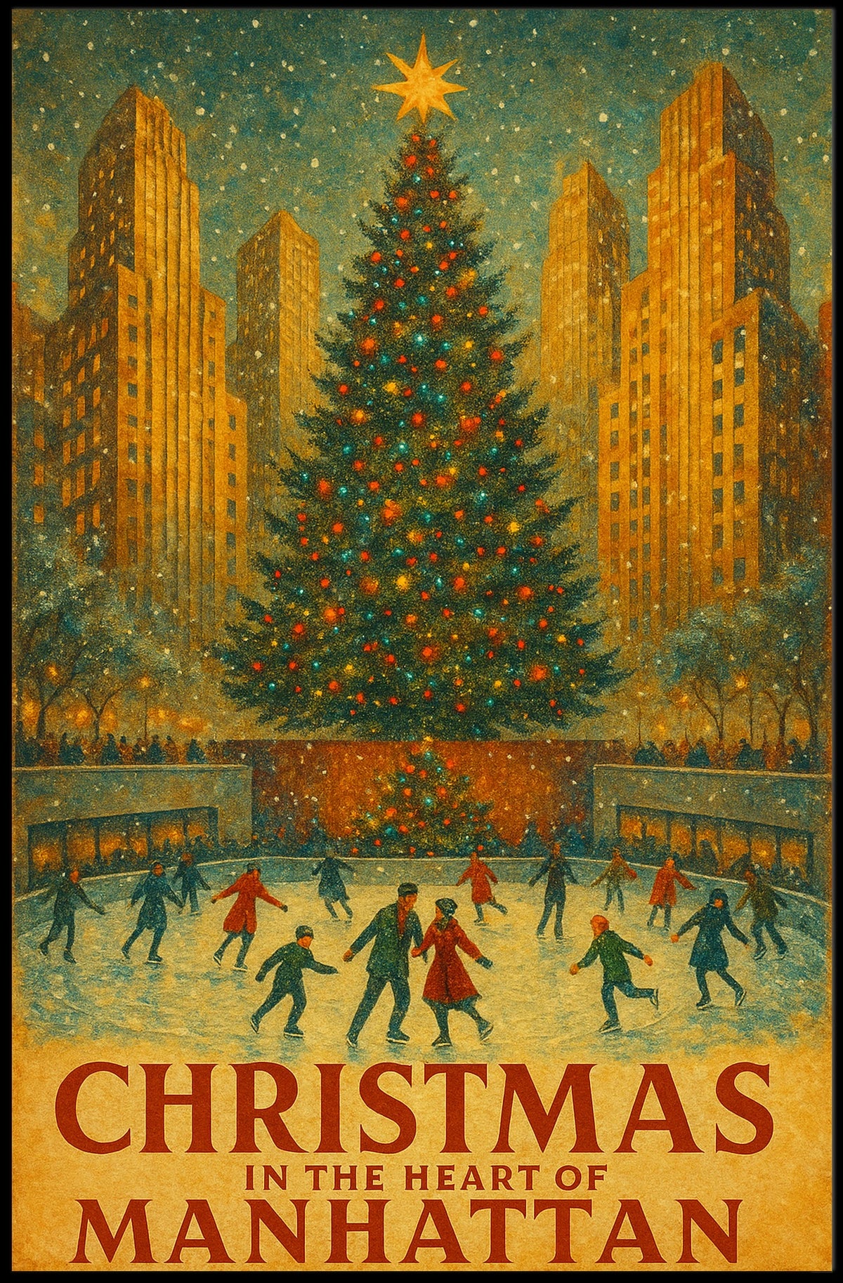Christmas in Manhattan Poster