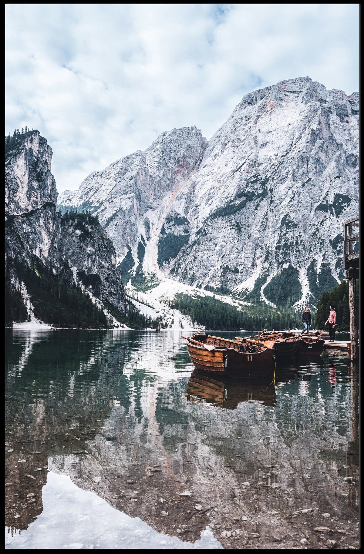 Serene Mountain Lake Poster