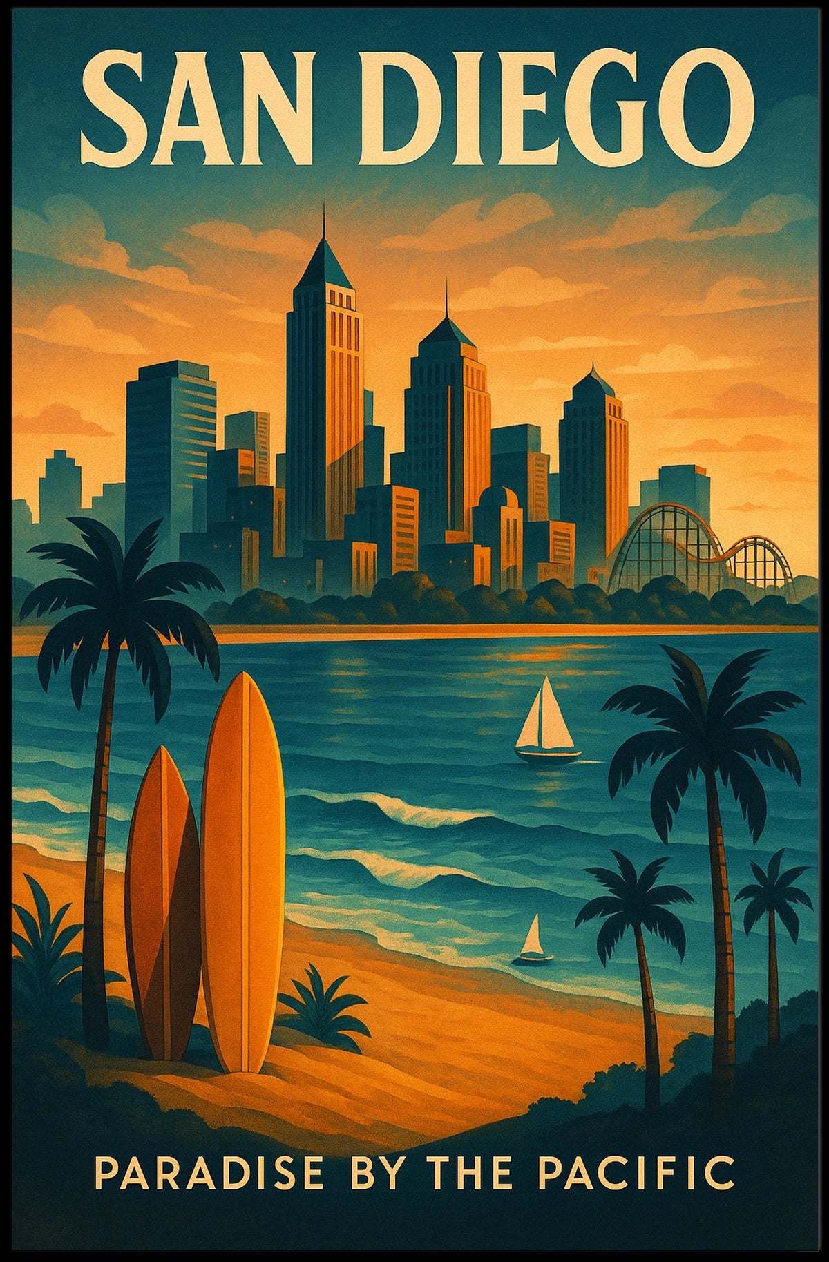 San Diego Paradise By The Pacific Poster