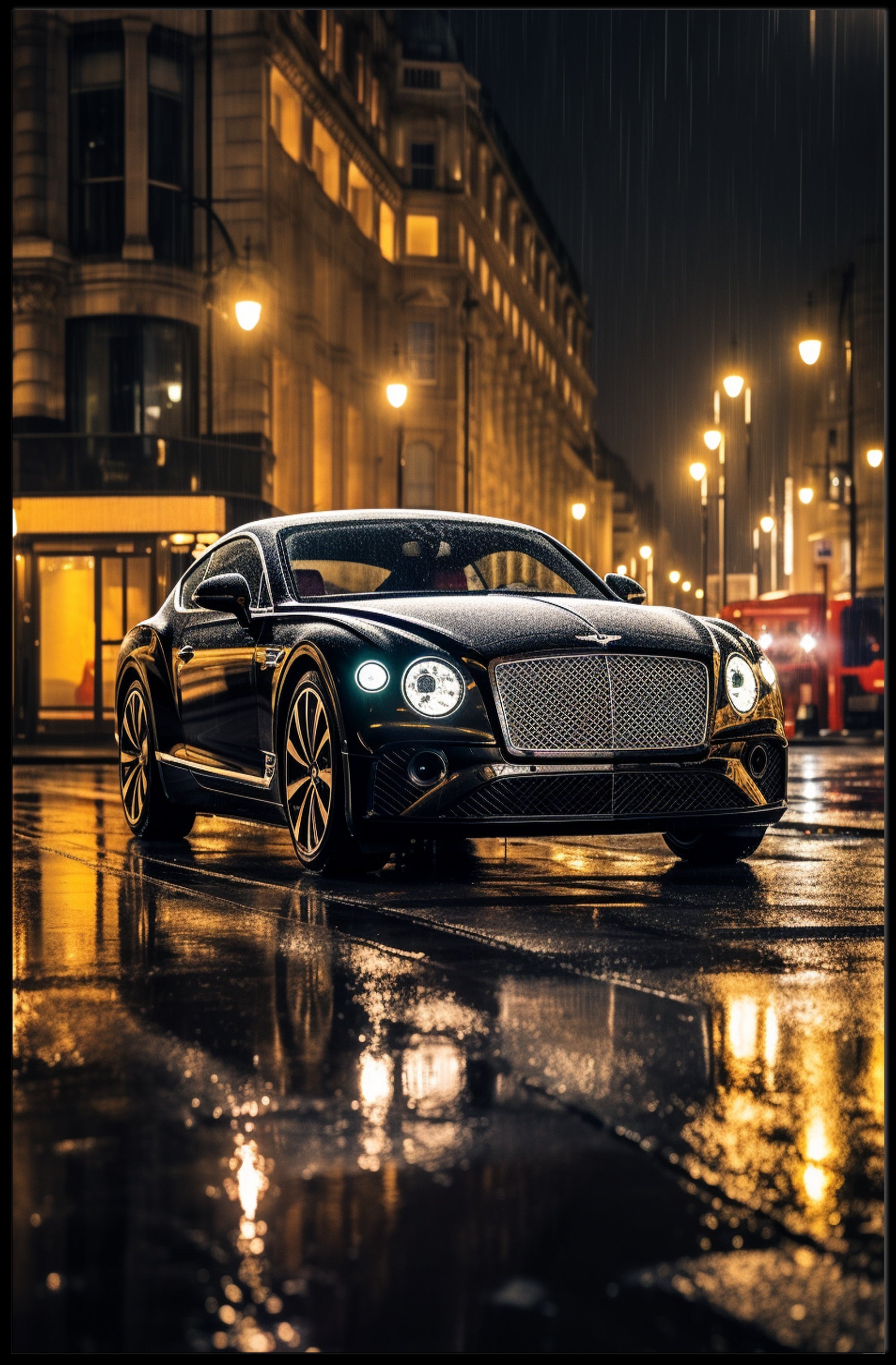 Elegance in the Rain Poster PosterGoat