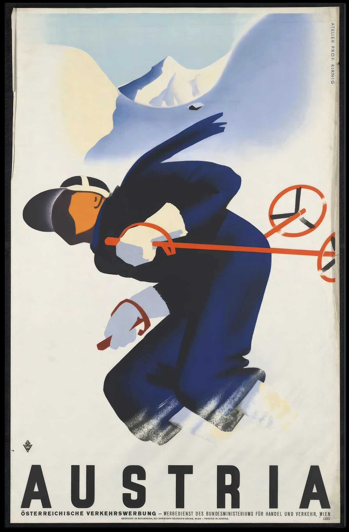 Austria Skiing Adventure Poster