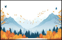 Autumn Mountain Landscape Poster