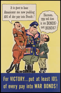 Invest in War Bonds for Victory Poster PosterGoat
