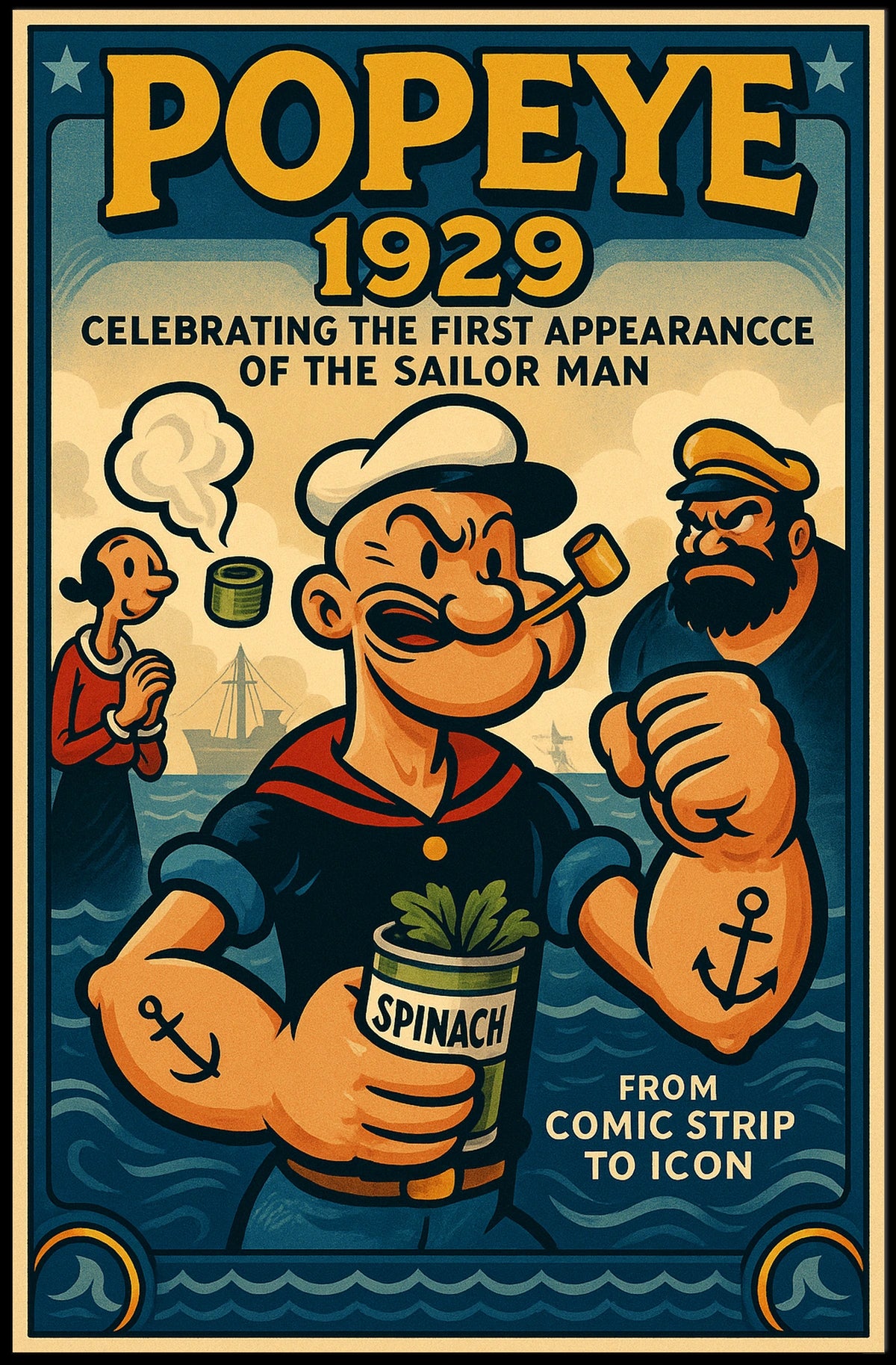 Popeye 1929 Art Poster POP-136
