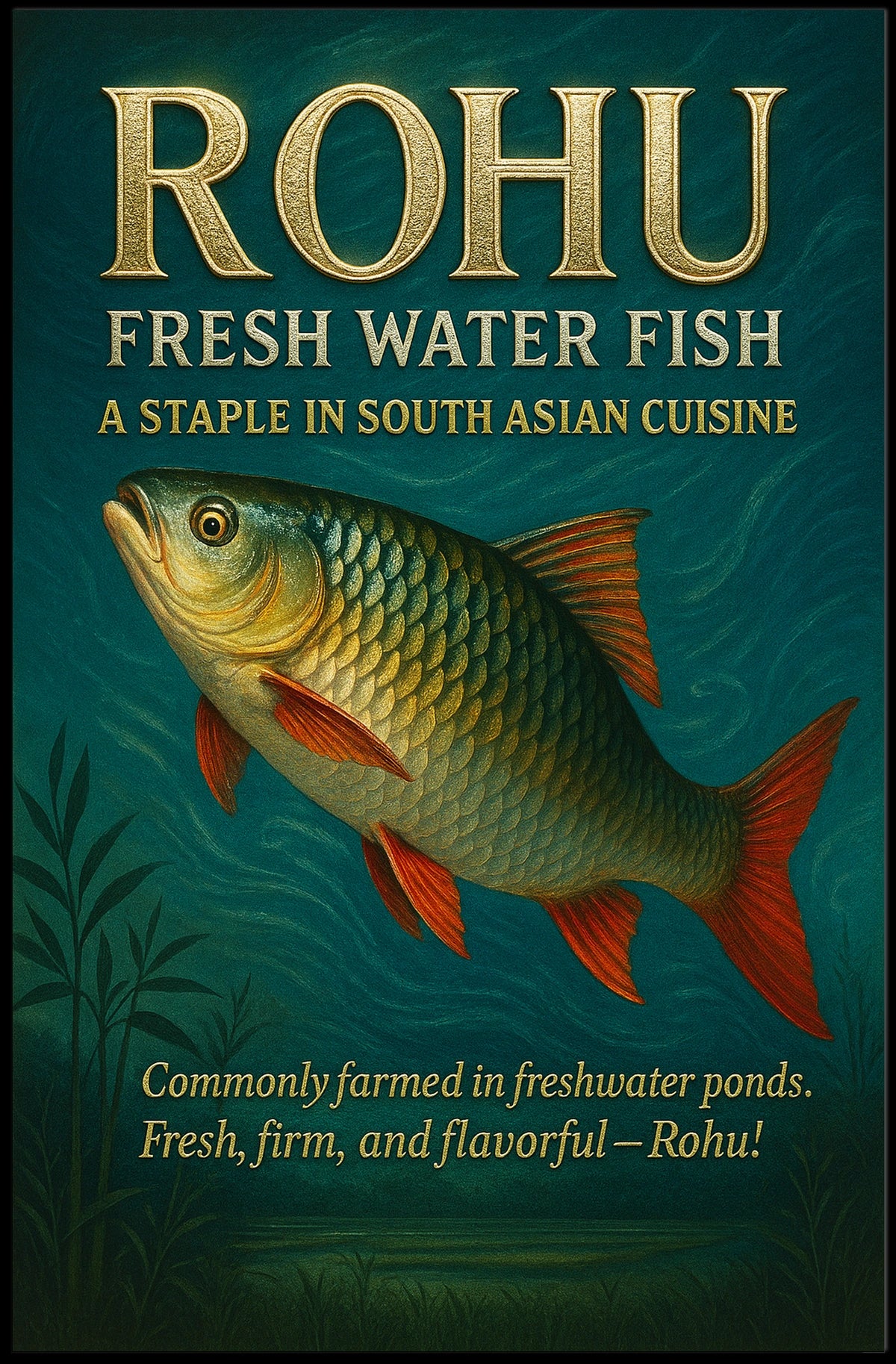 Rohu Freshwater Delight Poster