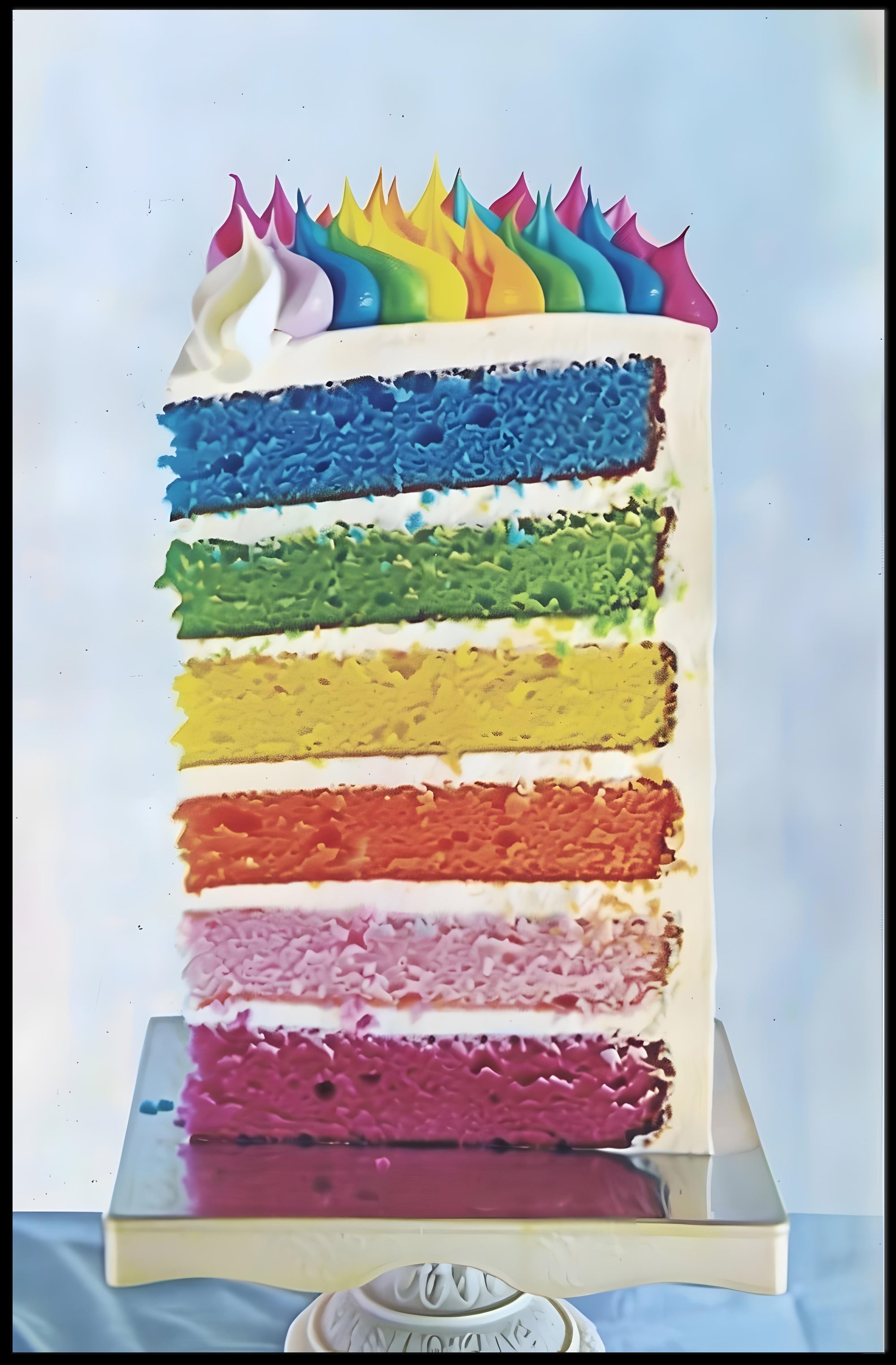 Rainbow Cake Delight Poster