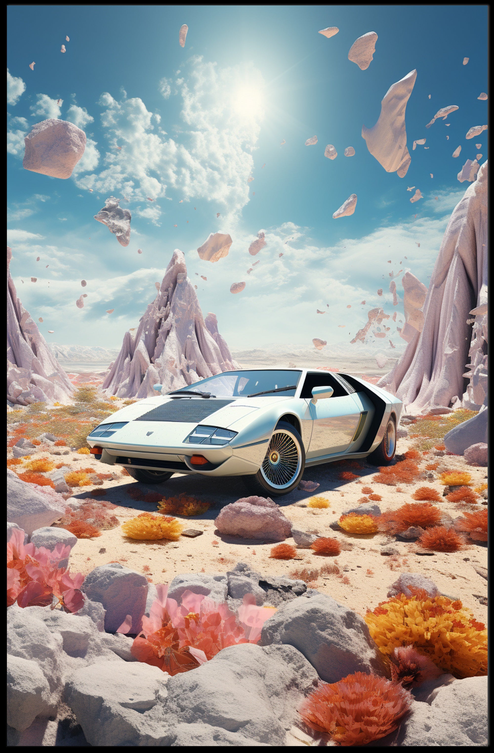 Futuristic Escape Poster PosterGoat
