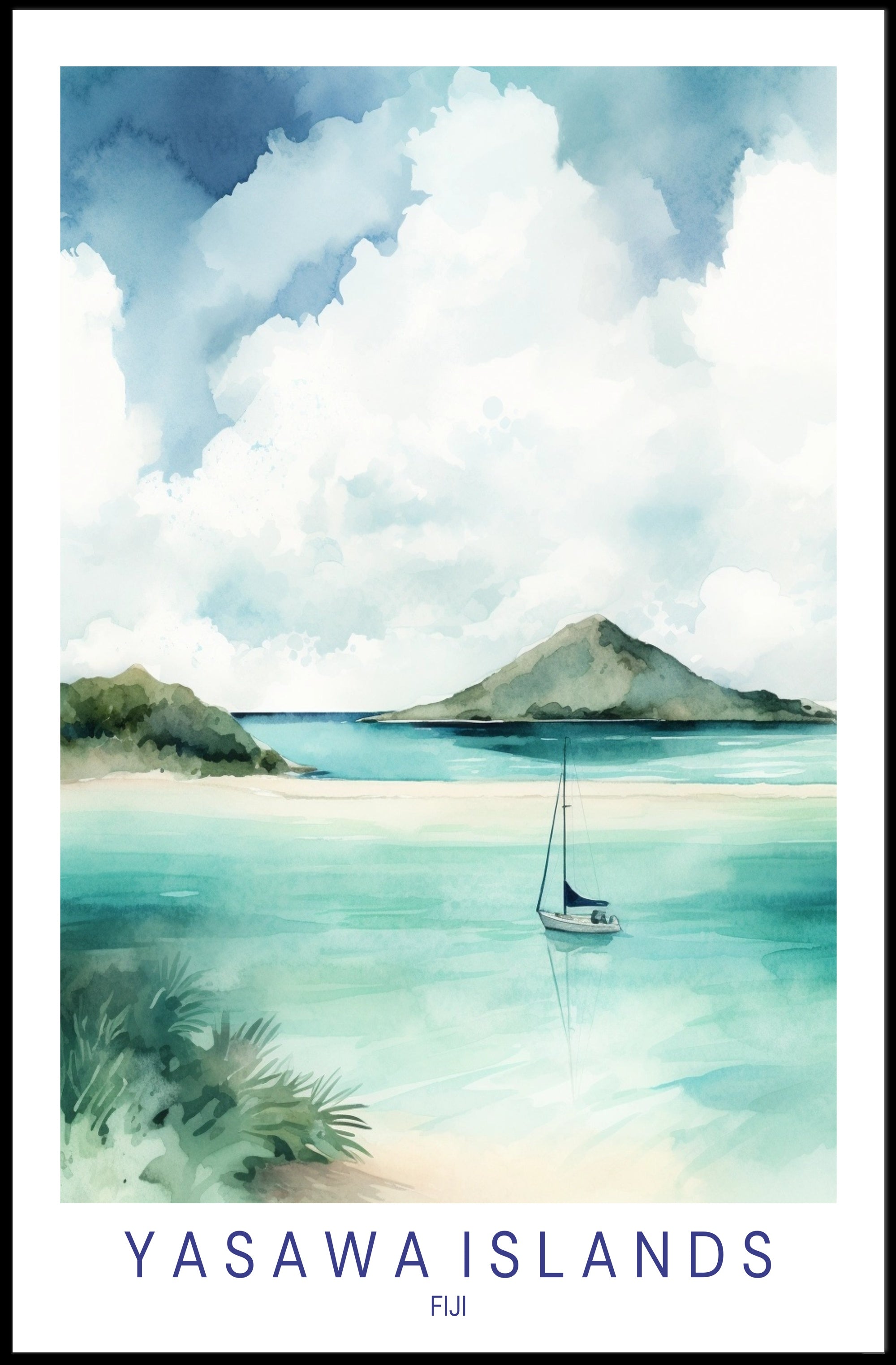 Yasawa Islands Paradise Poster PosterGoat