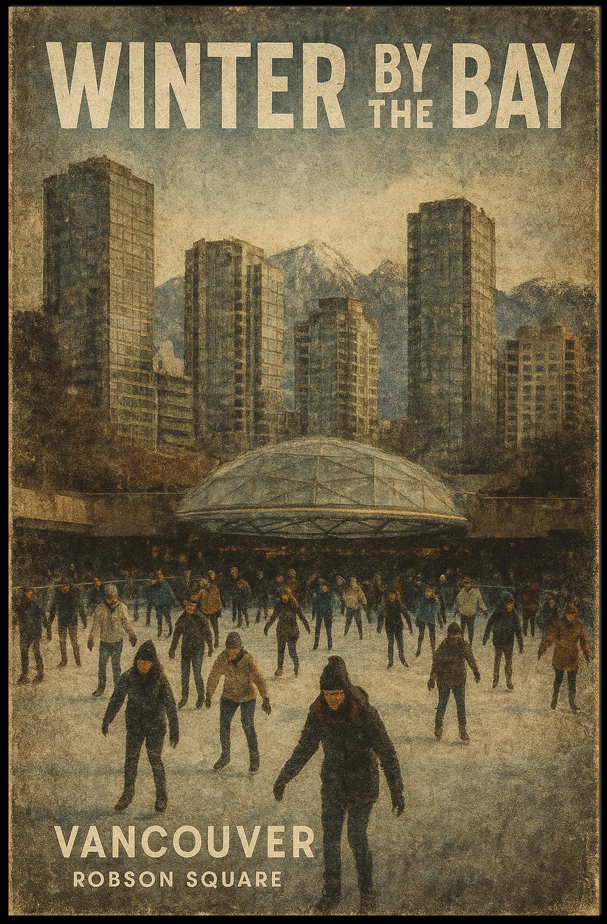 Winter By The Bay Vancouver Poster
