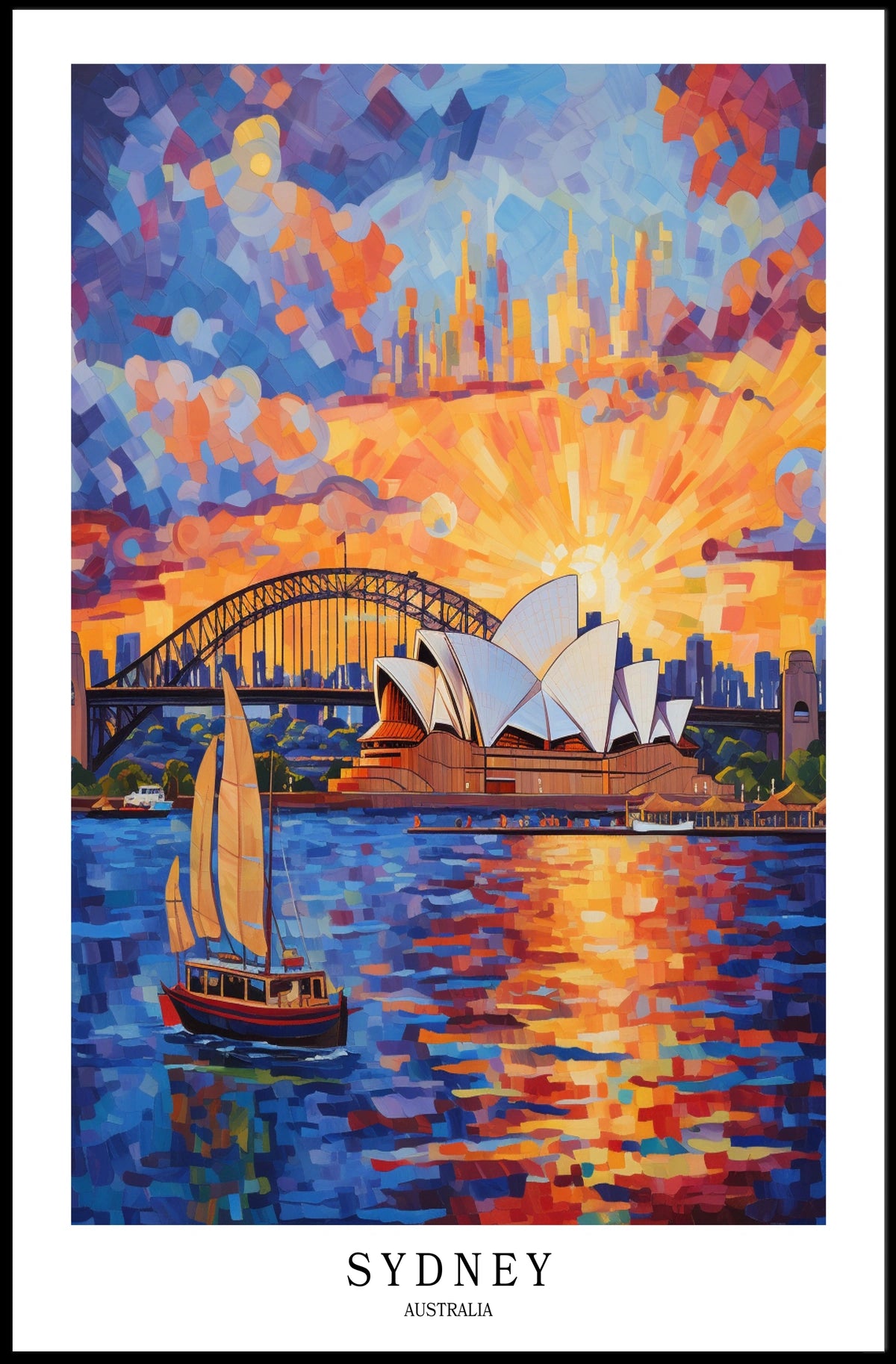 Sydney A Vibrant Cityscape Poster