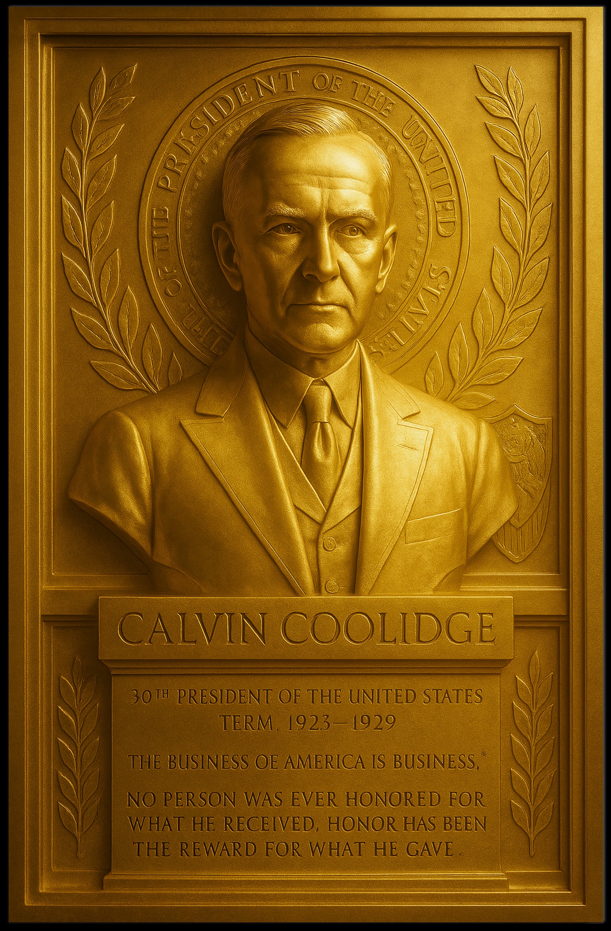 Calvin Coolidge 30th President Poster PosterGoat