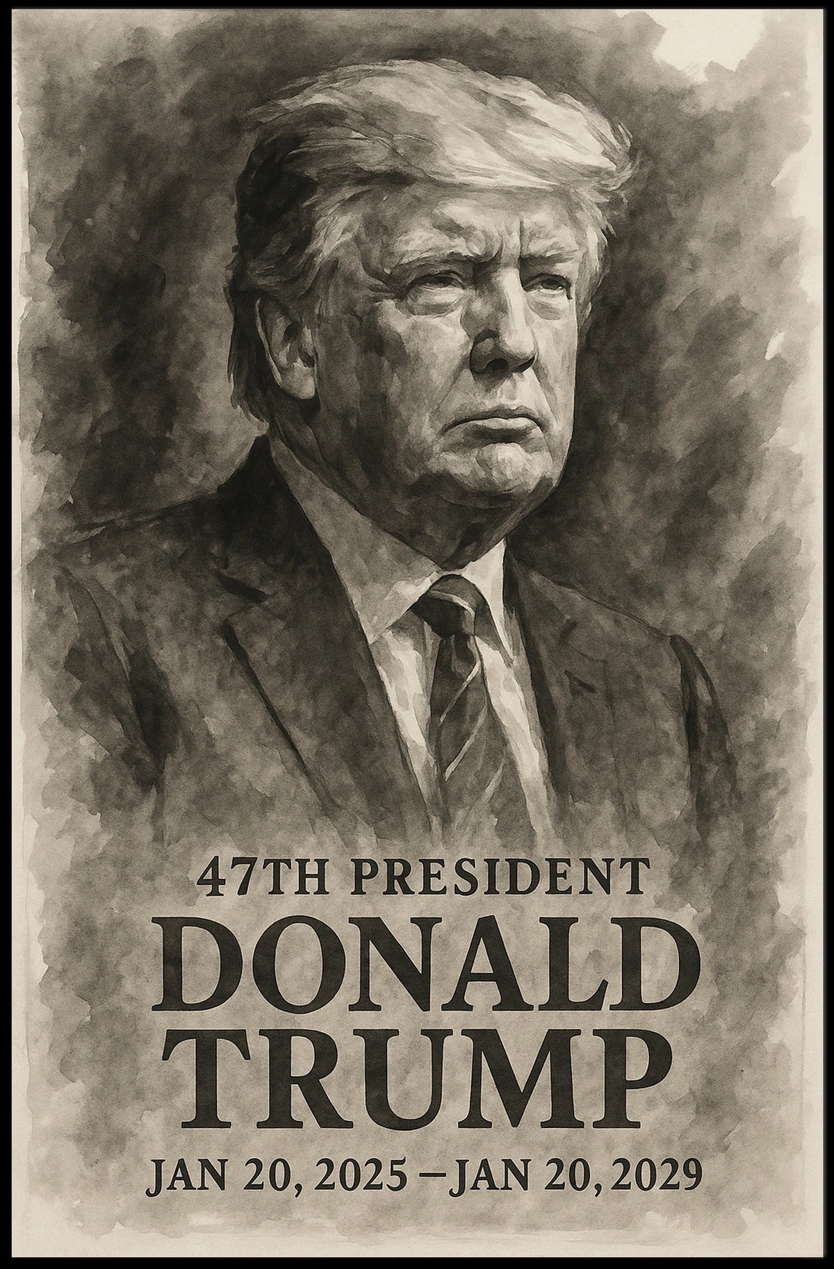 Donald Trump 47th President Poster