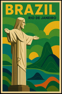 Brazil Travel Poster