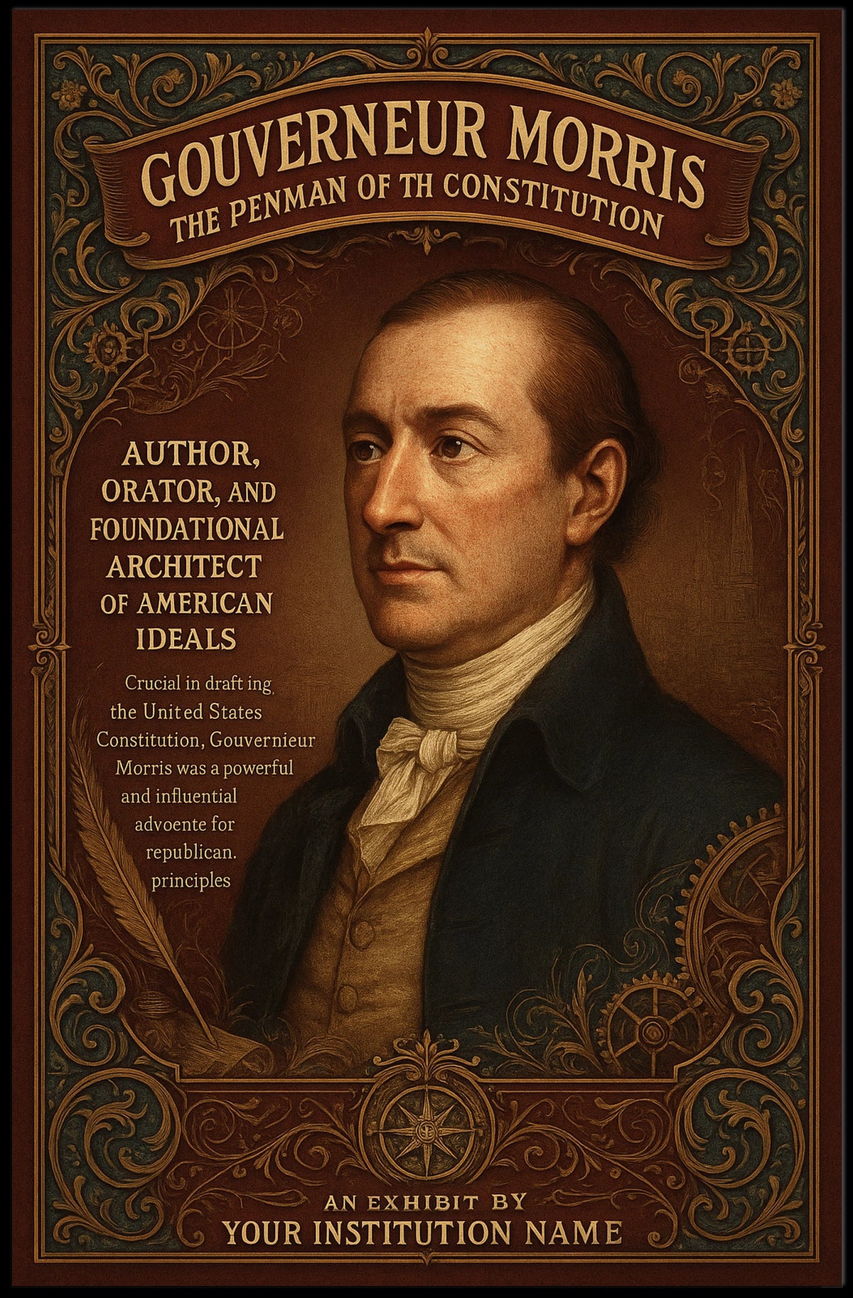 Gouverneur Morris The Penman of the Constitution Poster