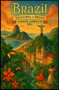 Discover Brazil Poster